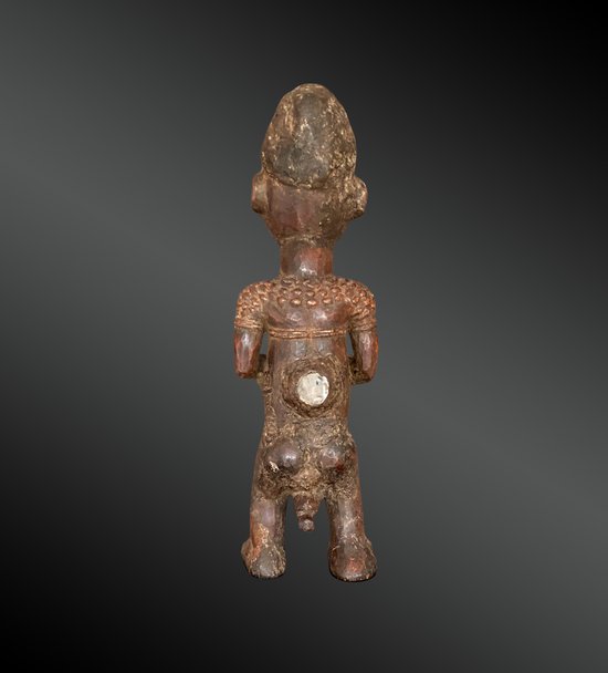 STATUETTE mit Darstellung einer TAMBOURINARY Kongo-Kultur, Demokratische Republik Kongo Erste Hälfte des 20. Jahrhunderts