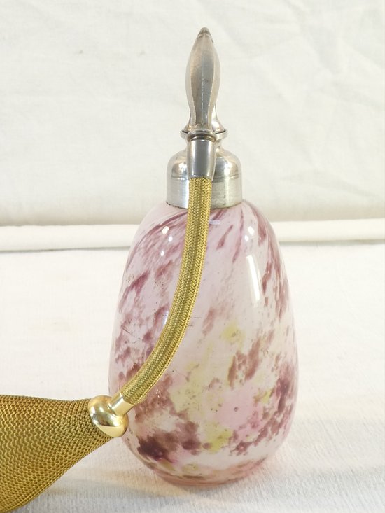 Perfume sprayer DELATTE NANCY in glass Marmoreen ART DECO