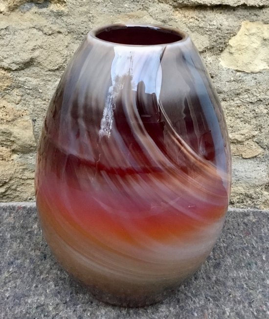 Vase en verre soufflé 