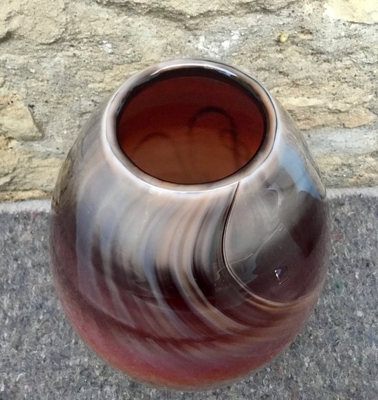 Vase en verre soufflé 