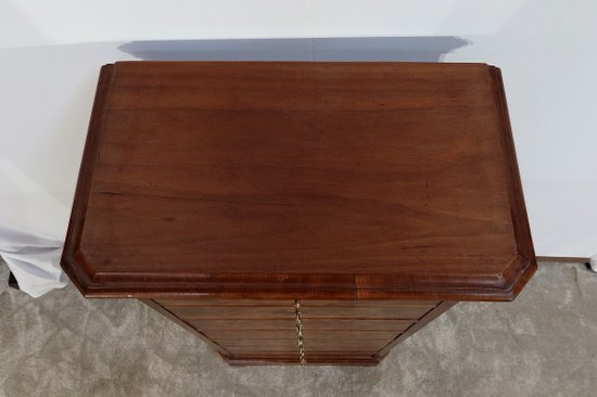 Narrow Mahogany Semainier - Late 19th century