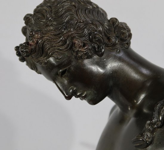 Important Bronze " Narcissus " by M. Amodio - End of XIXth century