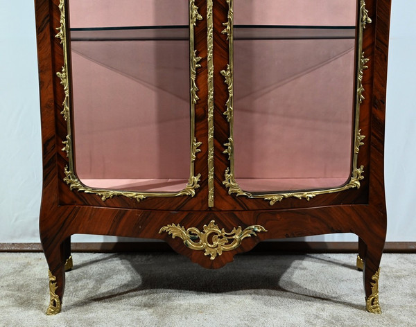 Vitrine 2 Portes en Palissandre, style Louis XV, époque Napoléon III – Milieu XIXe