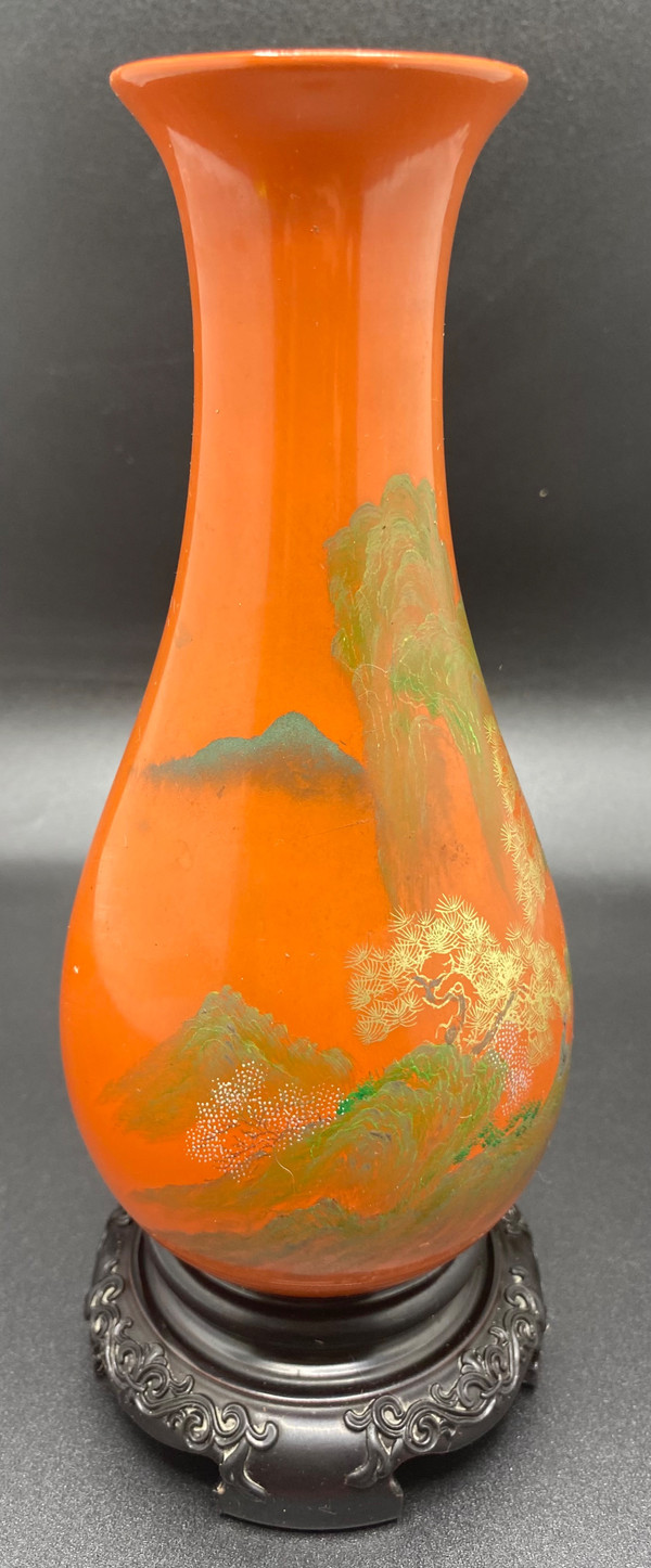 VASE LAQUÉ JAPONAIS 