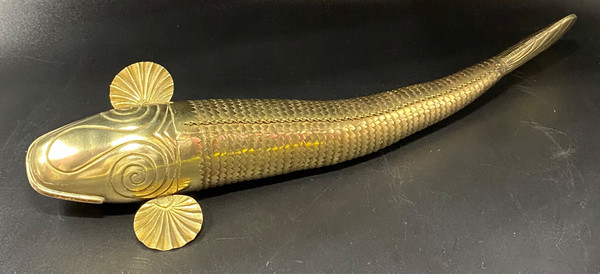 ARTICULATED BRASS FISH