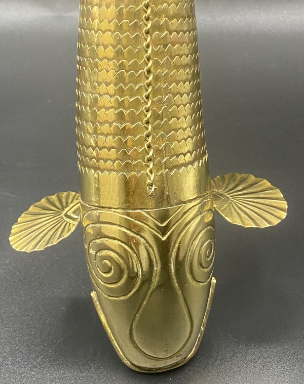 ARTICULATED BRASS FISH