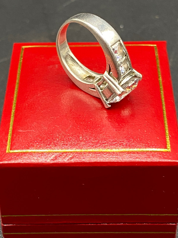 RING AUS STERLINGSILBER UM 1980