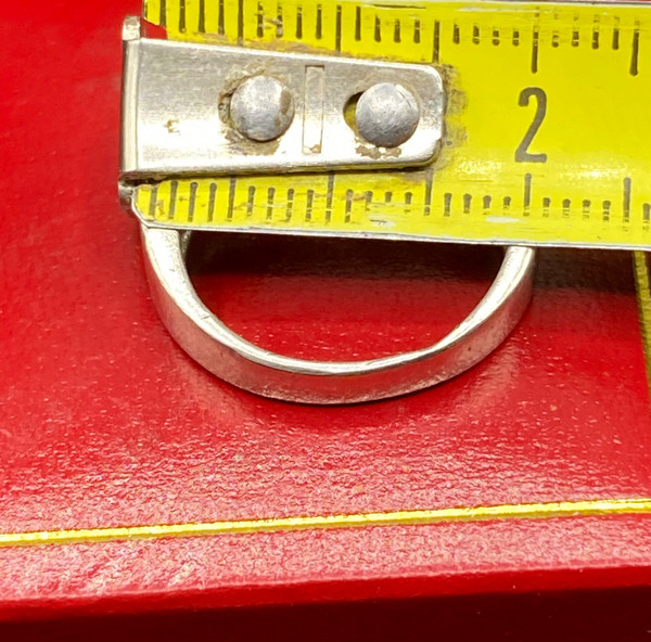 RING AUS STERLINGSILBER UM 1980