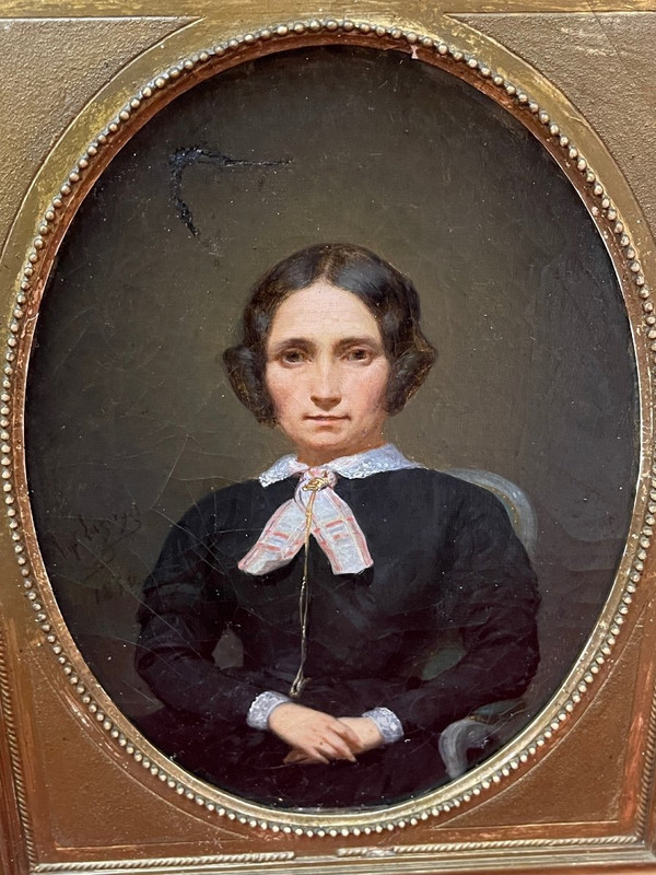 Painting Portrait By Hippolyte Lazerges 1817-1887