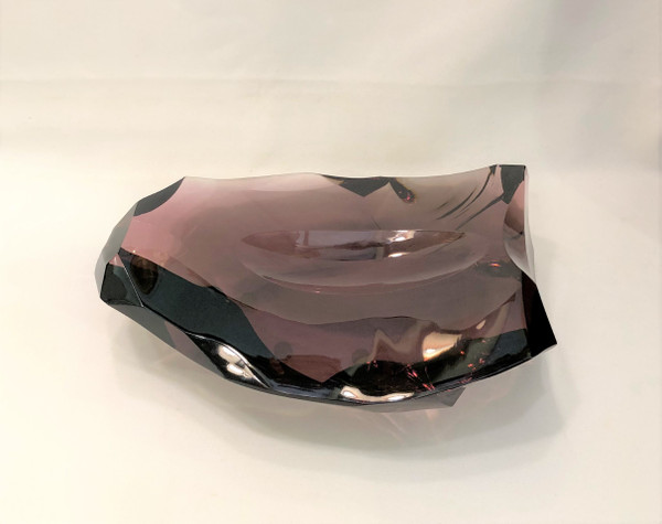 Large vacuum pocket stamped BACCARAT showing a block of crystal