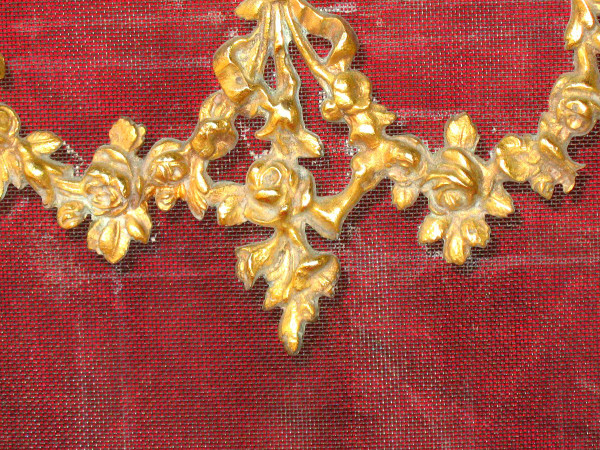 Fireplace screen in bronze in the Louis XVI style from the 19th century