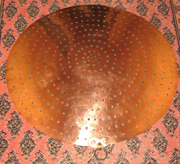 Very large copper tableware 19th century in perfect condition d : 50,7 cm