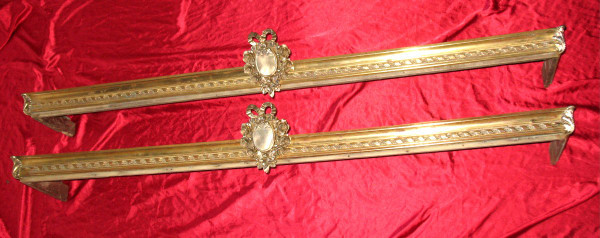 Pair of bronze valances or bedspreads 19th century in the Louis XVI style