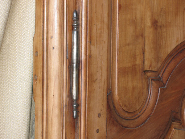 Cherry woodwork with 2 doors 19th century Louis XV style