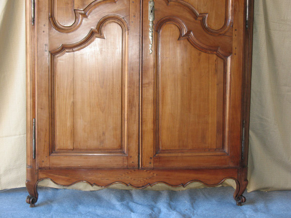 Cherry woodwork with 2 doors 19th century Louis XV style