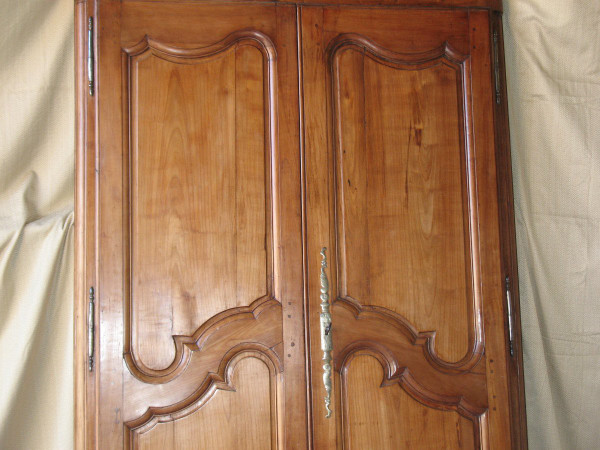 Cherry woodwork with 2 doors 19th century Louis XV style