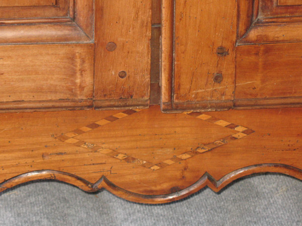 Cherry woodwork with 2 doors 19th century Louis XV style