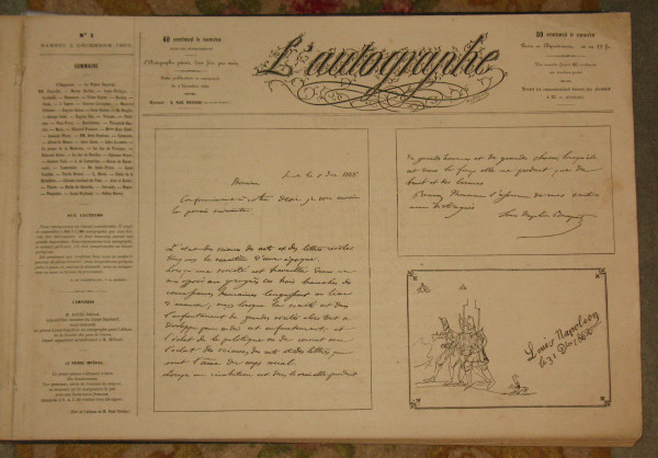 The autograph Book of autographs of personalities 210 pages 1st edition of 1864