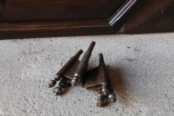 3 Saint Malo panel doors, 18th century Louis XIII style