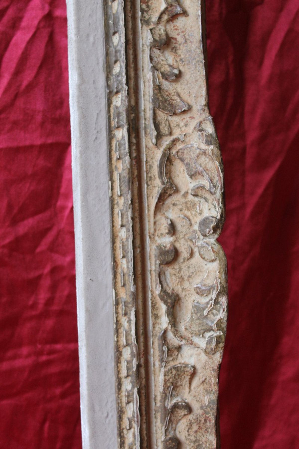 Large Montparnasse frame in carved wood 120 x 69 cm