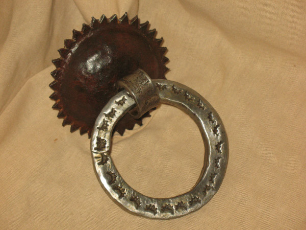 17th century wrought iron door knocker