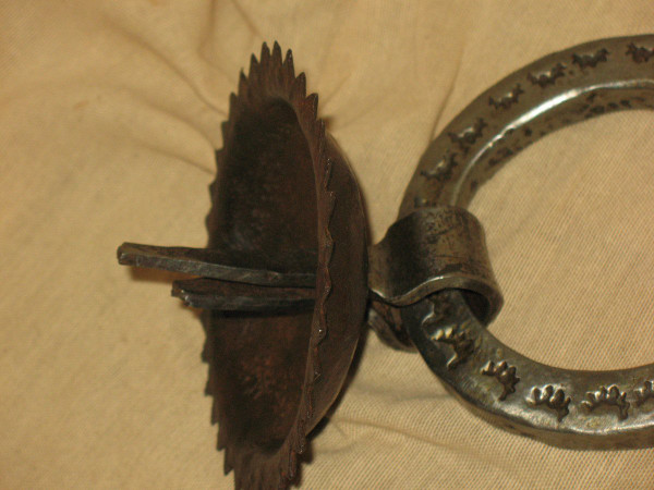 17th century wrought iron door knocker