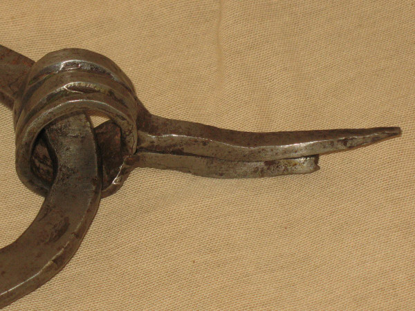 Collection of 4 door knockers from the 17th and 18th century in chiseled wrought iron