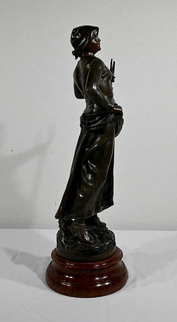 Important Spelter "End of Day", after F. Moreau - Early 20th Century