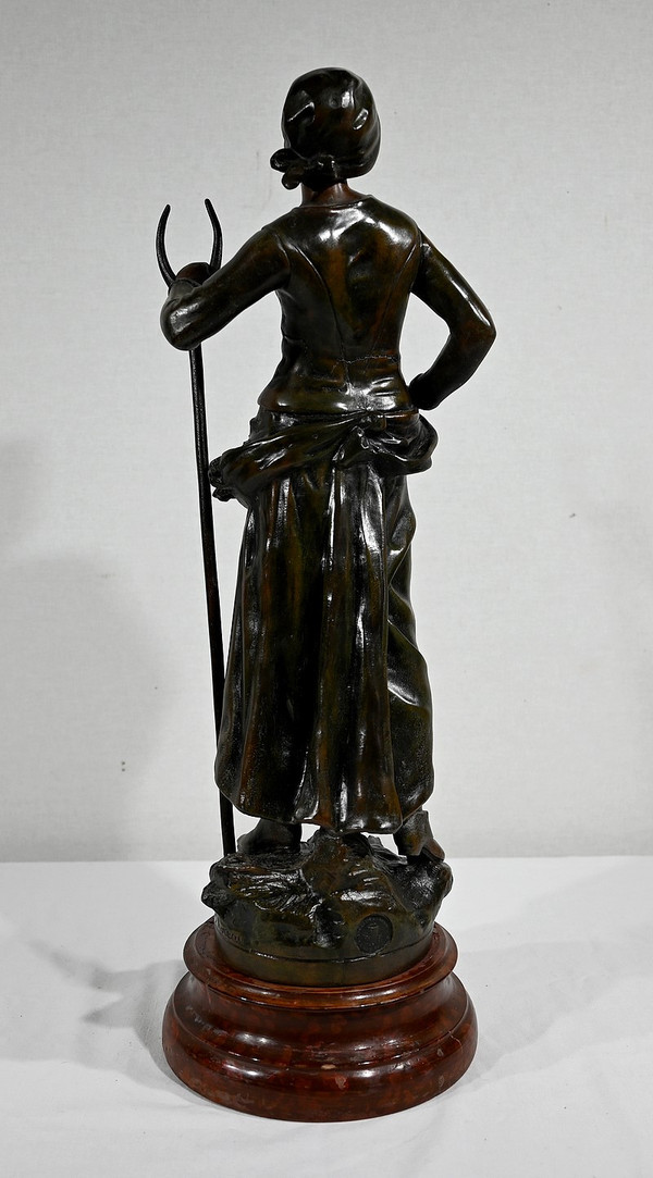 Important Spelter "End of Day", after F. Moreau - Early 20th Century