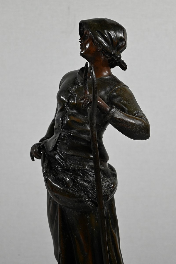 Important Spelter "End of Day", after F. Moreau - Early 20th Century