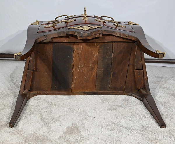 Small Tomb Commode in Precious Wood, Louis XIV / Louis XV transition – 18th century