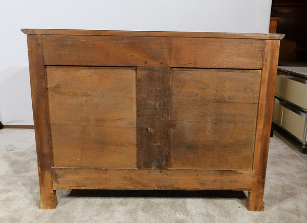 Small chest of drawers in solid cherry, Directoire taste - 1st part of the 19th century