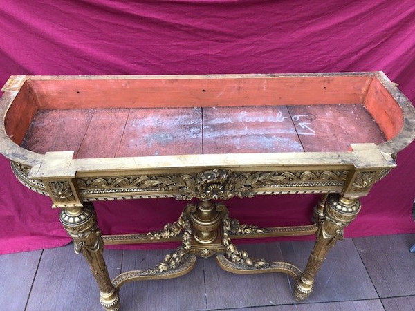 IMPOSING Gilded Wood Console Napoleon III period