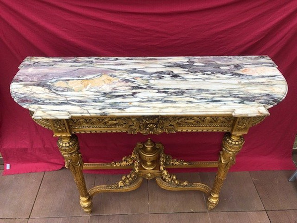 IMPOSING Gilded Wood Console Napoleon III period