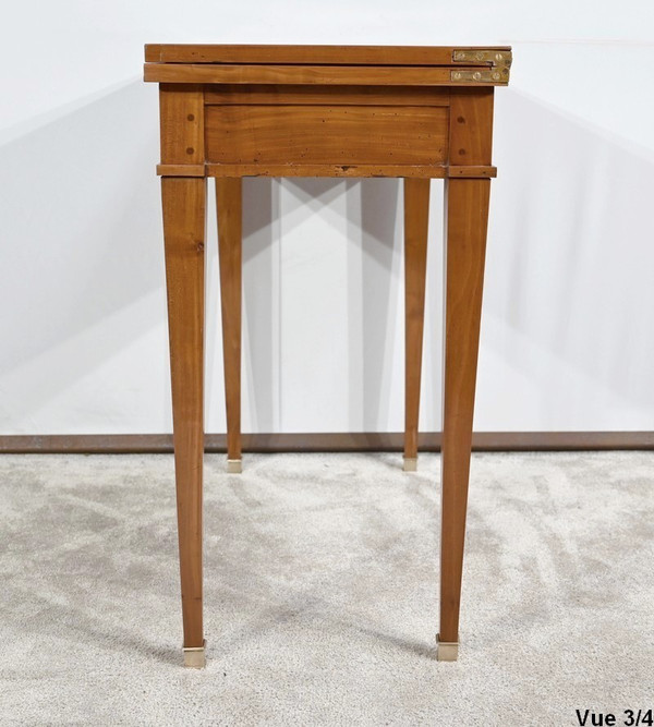 Console Table and Games in Cherry, Directoire style - 1st part of the 19th century