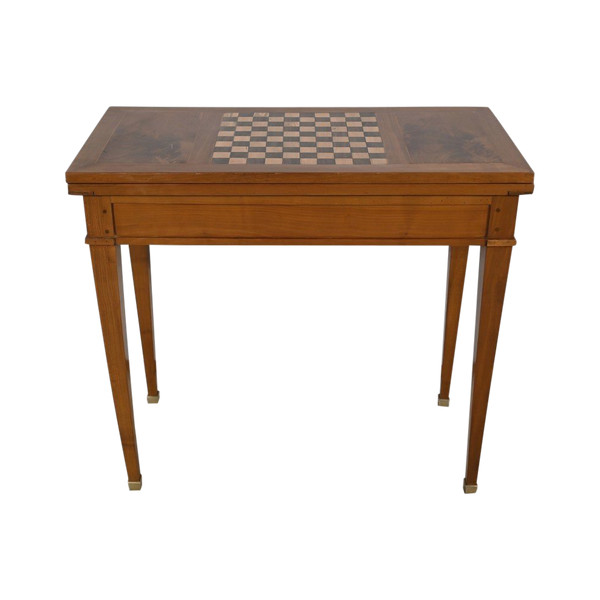 Console Table and Games in Cherry, Directoire style - 1st part of the 19th century