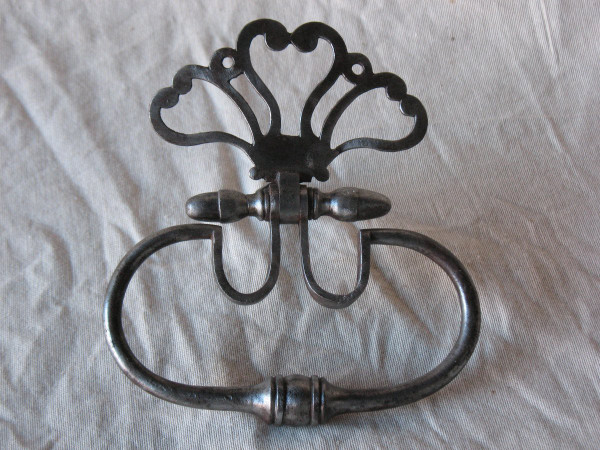 Pair of 18th century wrought iron door knockers