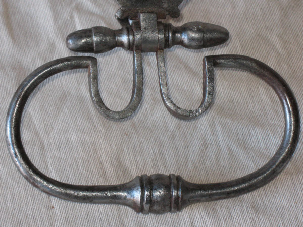 Pair of 18th century wrought iron door knockers