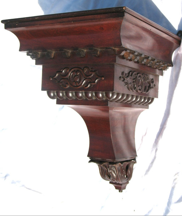 Mahogany wall console from the Napoleon III period