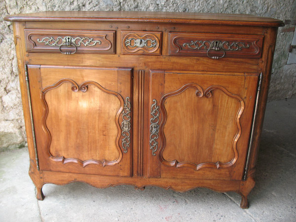 Regency period sideboard with 2 doors and 3 drawers Origin Saintonge 18th century