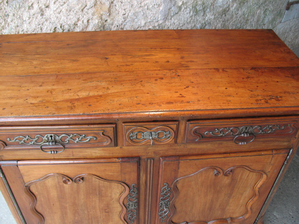 Regency period sideboard with 2 doors and 3 drawers Origin Saintonge 18th century