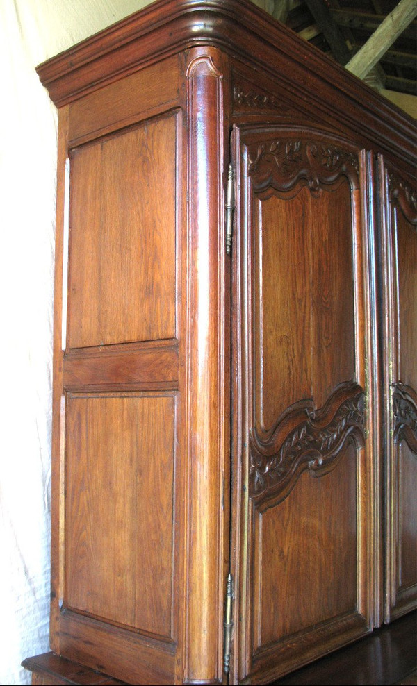 Credenza in rovere intagliato di epoca Regency (2 parti) del XVIII secolo