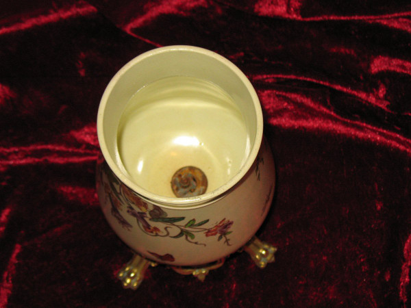 Foot of lamp in Bordeaux earthenware with Japanese decoration Nella, 19th century