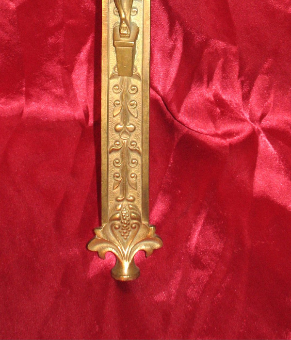 Processional cross in bronze from the 19th century