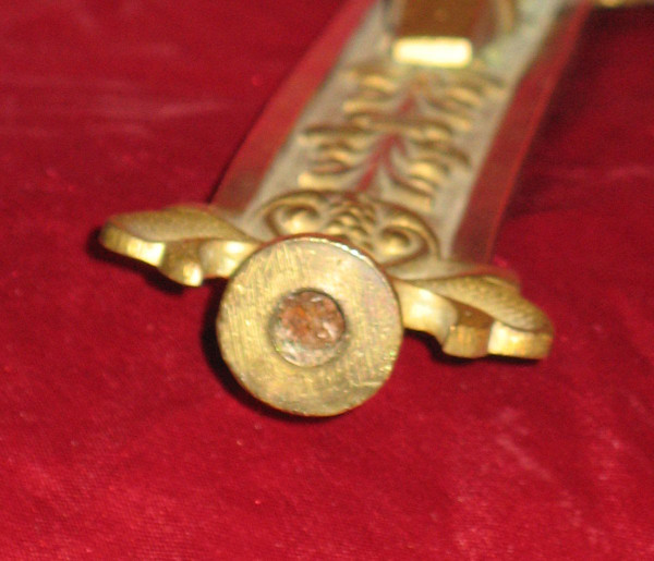 Processional cross in bronze from the 19th century