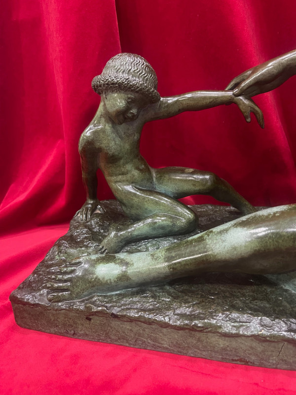 Bronze sculpture Art Deco 1930 Marcel BOURAINE 1886-1948