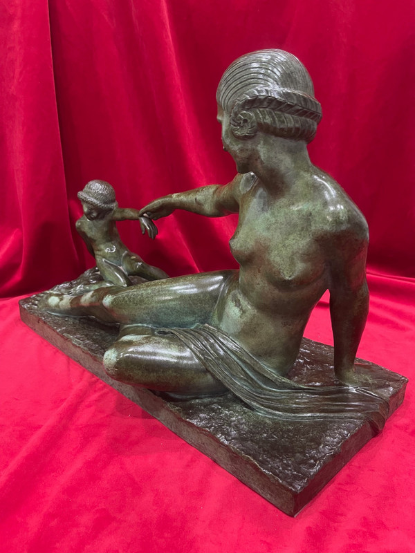 Bronze sculpture Art Deco 1930 Marcel BOURAINE 1886-1948