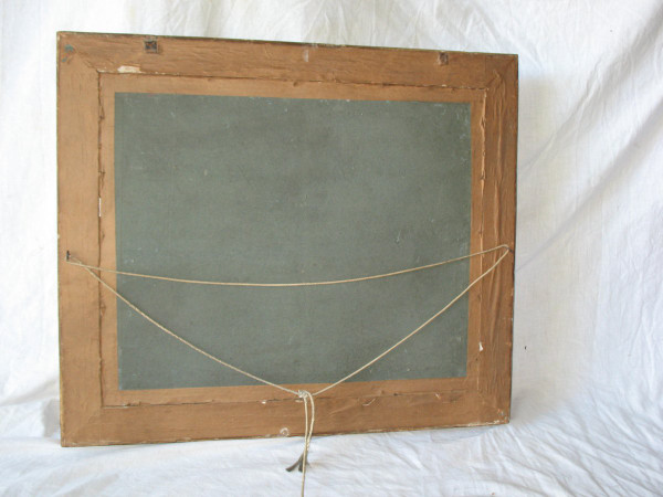 19th century Empire style gilt frame with engraving View of the Tower of London