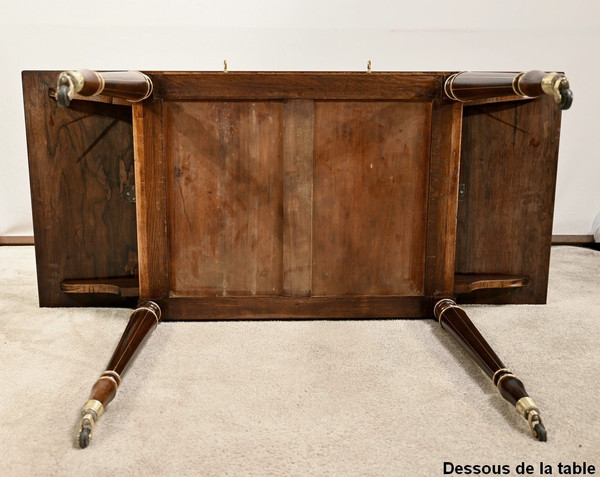 Rosewood table, Louis XVI style, Napoleon III period - Mid-19th century