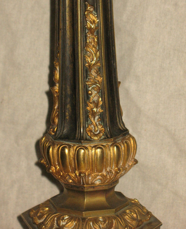 Lampe Typ Carcel aus Bronze Restaurationszeit 19.